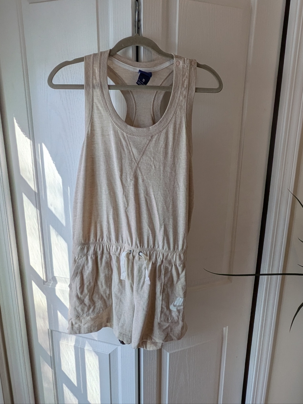 Nike Beige Tank Racerback Romper
